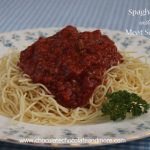 Spaghetti with Meat Sauce-make a large pot and freeze the leftovers!