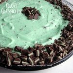 Grasshopper Pie-Chocolate Cookies, Andes Mint Candies and Creme de Menthe Combine to make this delightful frozen treat.