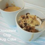 Chocolate Chip Cookie Dough Mug Cake-perfect when you just want a little something sweet!