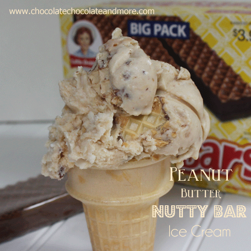 Peanut Butter Nutty Bar Ice Cream