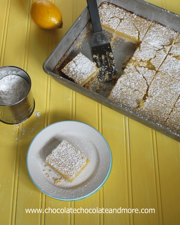 Lemon Pie Bars-all the taste of a Lemon Pie with the convenience of a handy bar