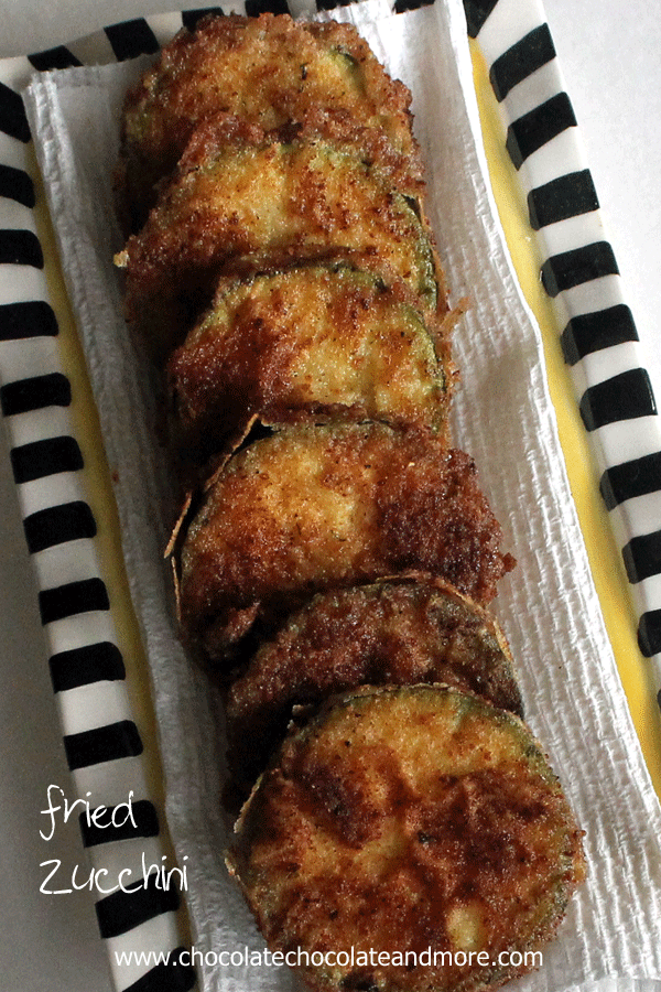 Fried Zucchini-straight from the garden to the frying pan to the table to your tummy!