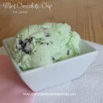 Mint Chocolate Chip Ice Cream with Andes Mints-because you can never have too much mint and chocolate!!