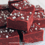 Red Velvet Cake Batter Fudge