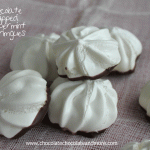 Chocolate Dipped Peppermint Meringues