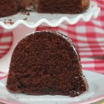 Chocolate Applesauce Bundt Cake-using applesauce makes for a delicious, moist cake, no frosting needed.