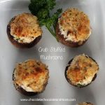 Crab Stuffed Mushrooms-with a hint of hot sauce to give them just a little kick