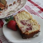 Lemon Strawberry Loaf Cake-tangy and sweet combine to create a delightfully refreshing cake!