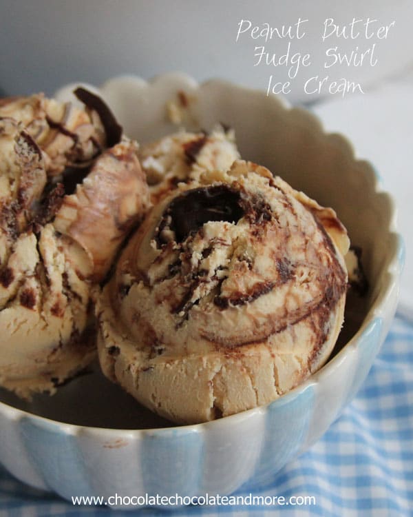 Peanut Butter Fudge Swirl Ice Cream-no machine needed!