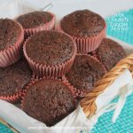 Double Chocolate Zucchini Muffins-using Zucchini in your muffins makes them so moist and counts as part of your daily veggies!