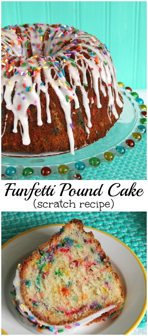 Funfetti Pound Cake scratch recipe