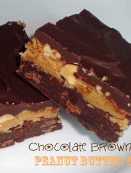 Chocolate Brownie Peanut Butter Bars