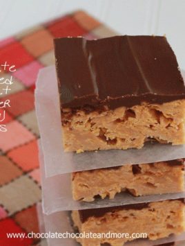 Chocolate Covered Peanut Butter Cereal Bars-why only have cereal for breakfast?