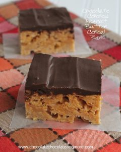 Chocolate Covered Peanut Butter Cereal Bars-why only have cereal for breakfast?