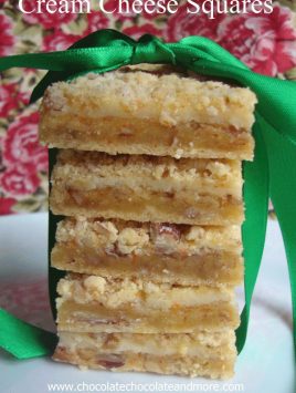 Cream Cheese Squares-The flavor of a cheesecake, but in a bar and with a yummy crumb topping!