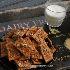 Sweet and Salty Crackers-a great way to use up leftover crackers