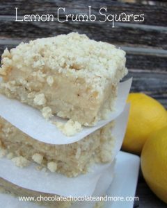 Lemon Crumb Squares-a recipe handed down from my grandma