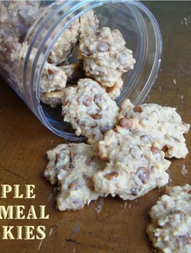 Apple Oatmeal Cookies from www.ChocolateChocolateandmore.com