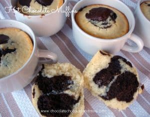 Hot Chocolate Muffins-the great taste of your favorite winter drink in a muffin!