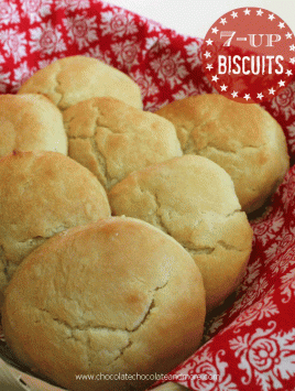 7-up Biscuits-made with soda and bisquick, you'll have a hard time eating just one!