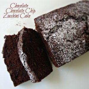 Chocolate Chocolate Chip Zucchini Cake