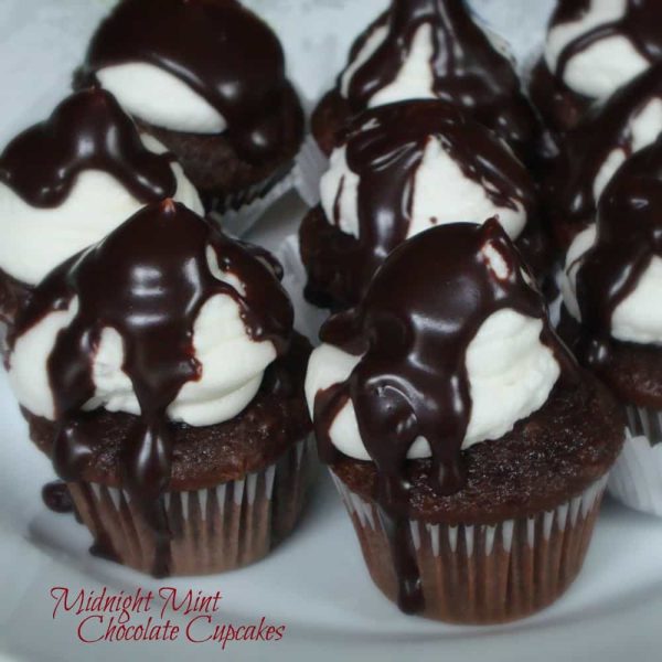 Midnight Mint Chocolate Cupcakes 12c