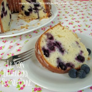 Lemon Blueberry Pound Cake from www.chocolatechocolateandmore.com