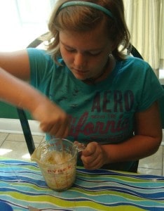 Chocolate Chip Cookie Dough Mug Cake-perfect when you just want a little something sweet!