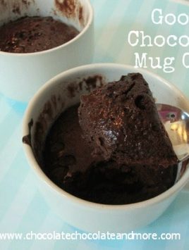 Gooey Chocolate Mug Cake-3 ingredients and just a few minutes to chocolate gratification!