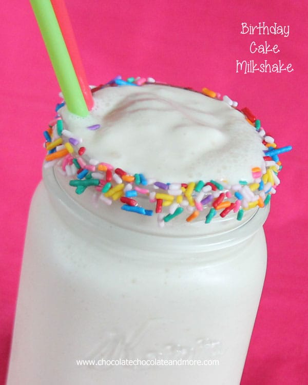 Birthday Cake Milkshakes-yes you can make them at home and it doesn't have to be on your Birthday!