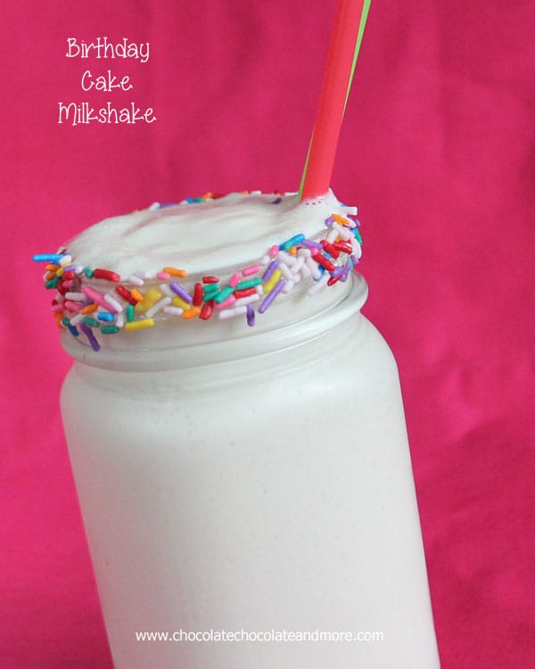 Birthday Cake Milkshakes-yes you can make them at home and it doesn't have to be on your Birthday!