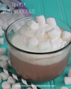 Frozen Hot Chocolate-perfect for a warm day!