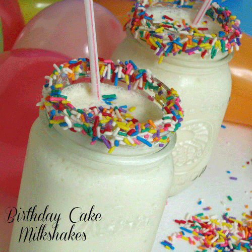 Birthday Cake Milkshakes