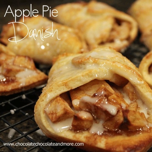 Apple Pie Danish-fast and easy to assemble, perfect for breakfast, snack or dessert!