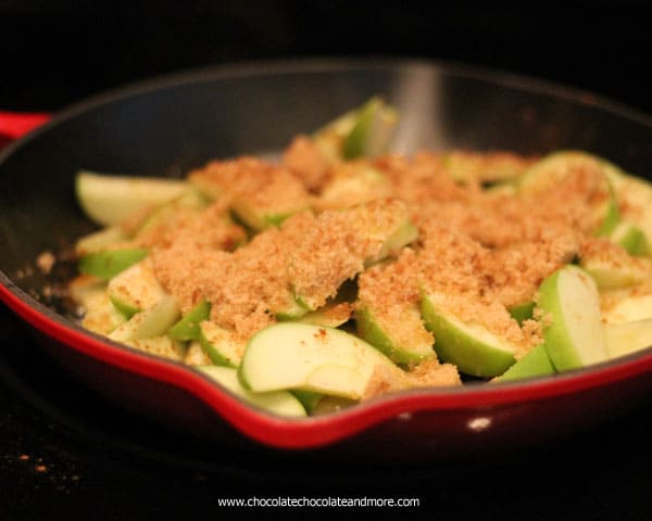 Fried Apples-just Granny Smith Apples, Brown Sugar, Cinnamon and Butter