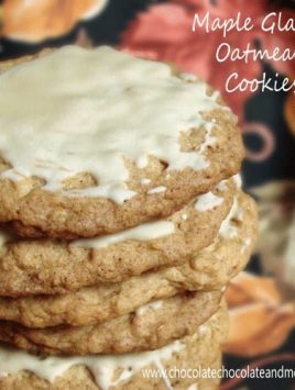 Maple Glazed Oatmeal Cookies-these taste just like the glazed oatmeal cookies you buy in the store, only better!