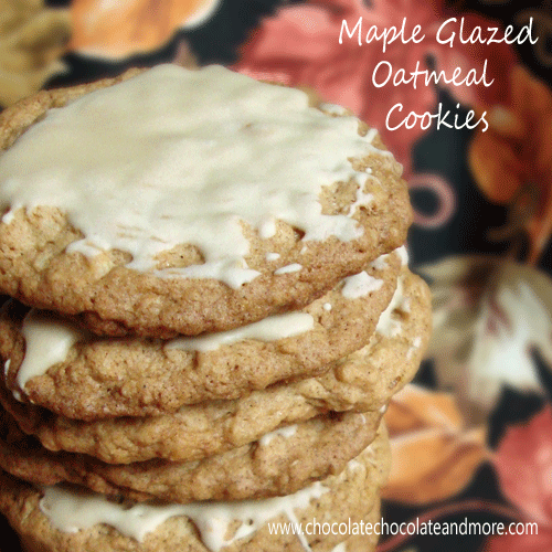 Maple Glazed Oatmeal Cookies