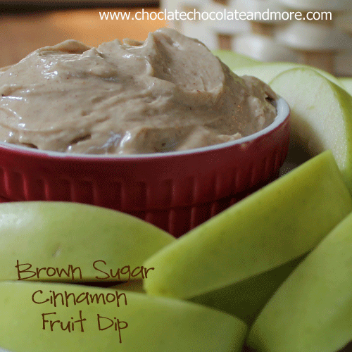 Brown Sugar Cinnamon Fruit Dip, great with any fruit or even crackers or cookie
