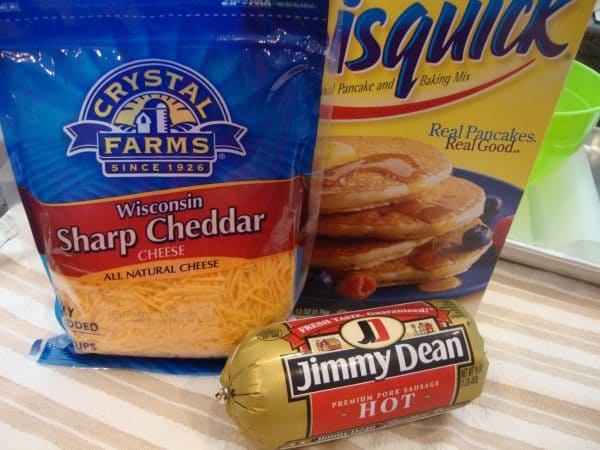 Sausage Ball Puffs ingredients