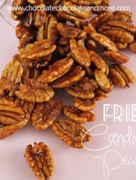 Fried Candied Pecans-dip them in chocolate for even more deliciousness!
