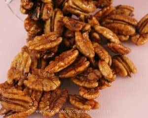 Fried Candied Pecans-dip them in chocolate for even more deliciousness!