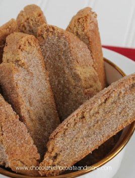Cinnamon Sugar Biscotti-perfect for dunking and makes a great gift!