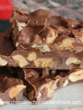 Reese's Peanut Butter Cup Bark-sure to satisfy and chocolate and peanut butter lover.