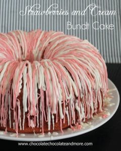 Strawberries and Cream Bundt Cake using Jell-O, the possibilities are endless