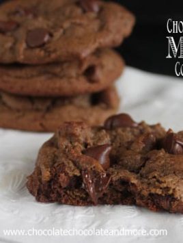 Chocolate Malt Cookies with Chocolate Chips