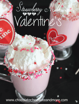 Strawberry Milk for Valentine's Day