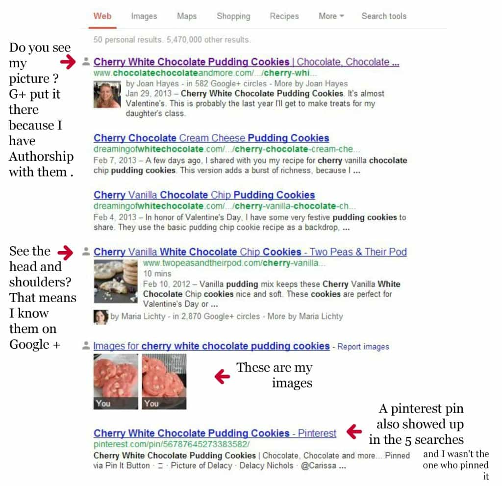 Google search with edits
