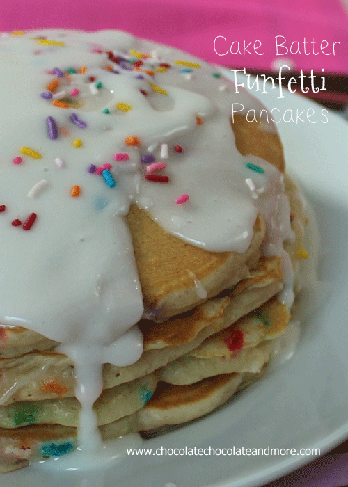 Cake Batter Funfetti Pancakes - Chocolate Chocolate and More!