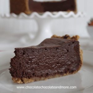 Chocolate Mousse Cake-deep wealthy mousse accompanied by a walnut crust!