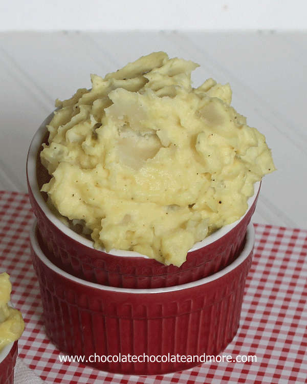 Warm Potato Salad, great as a side dish or as an appetizer served with chips